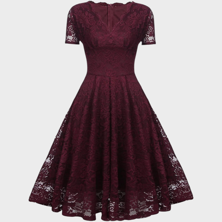Mara – Vestido de Encaje Floral