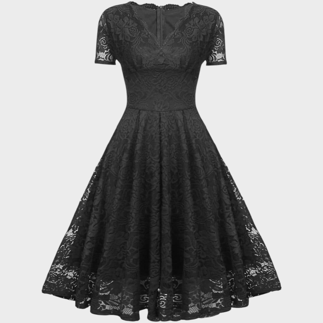 Mara – Vestido de Encaje Floral