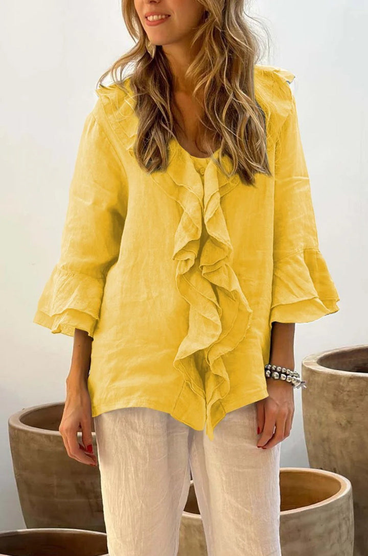 Camisa con volantes