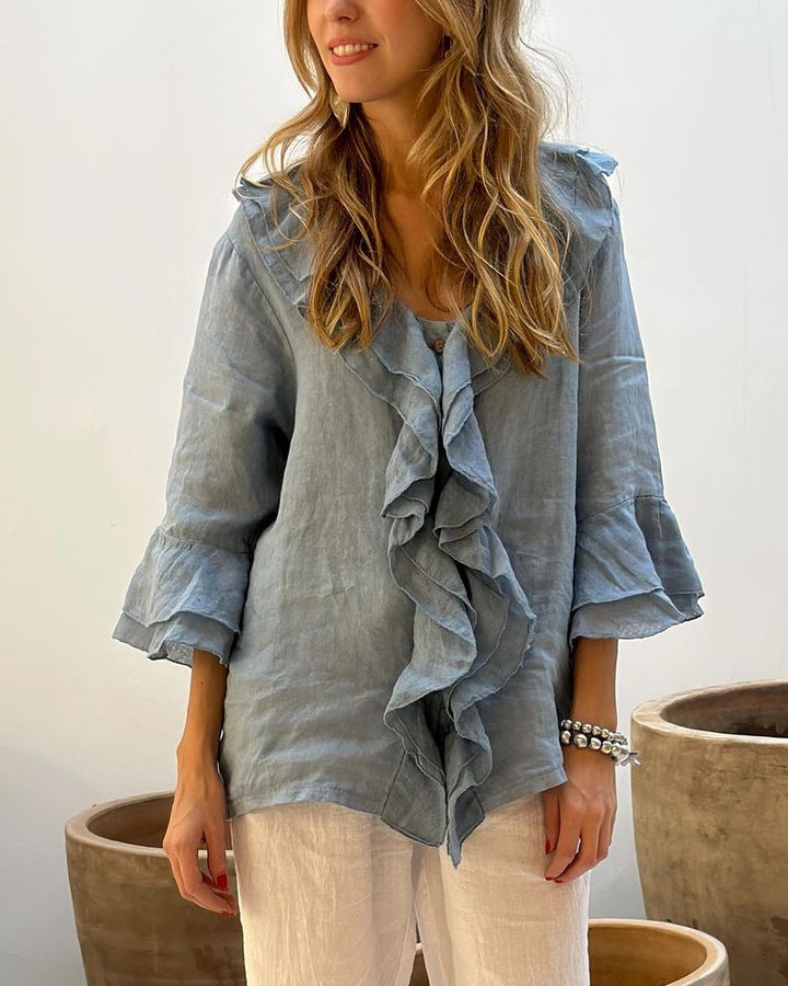 Camisa con volantes